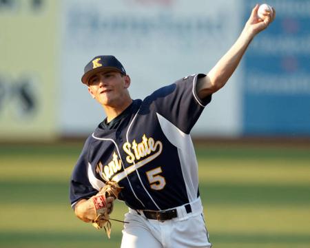 Senior starting pitcher Kyle Hallock earned his fifth win and the Flashes’ only win of the series Saturday. Photo courtesy of KentStateSports.com.