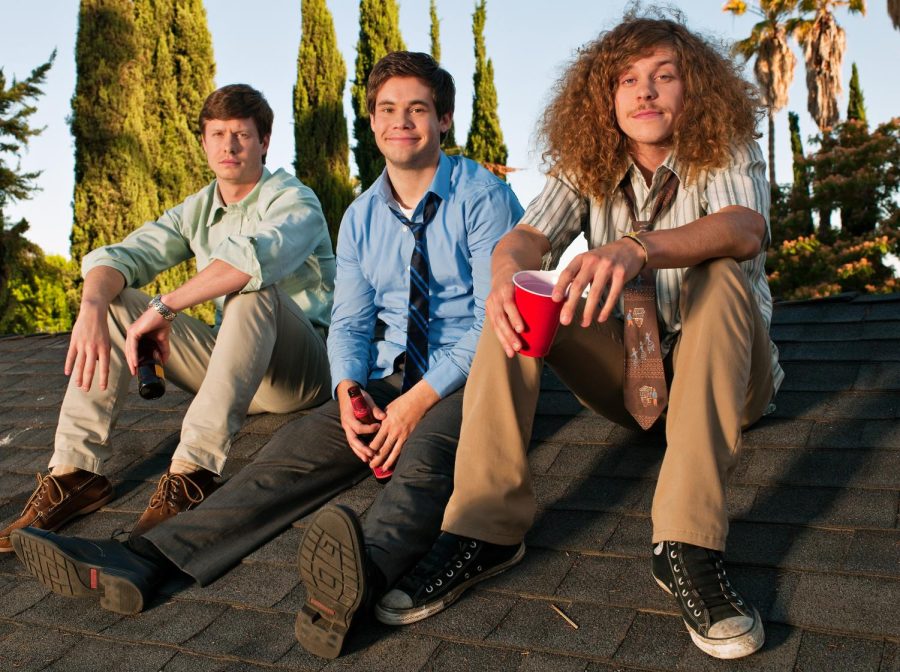 Anders Holm, Adam Devine and Blake Anderson of Comedy Central's new sitcom "Workaholics". Photo by Matt Hoyle, courtesy of Comedy Central.