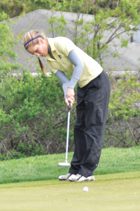 Courtesy of Kent State Athletic DepartmentSenior women’s golfer Mercedes Germino.