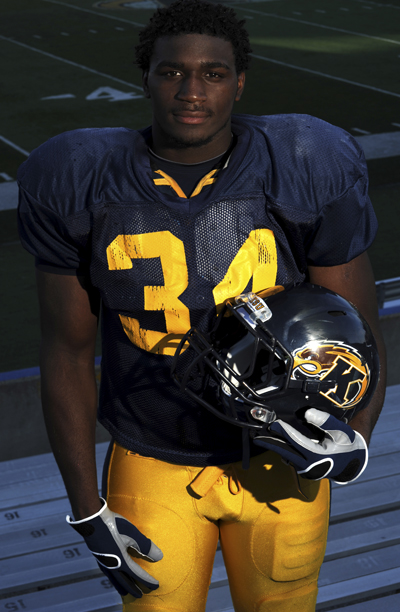 Freshman Kent State running back Trayion Durham. Photo by Monica Maschak.