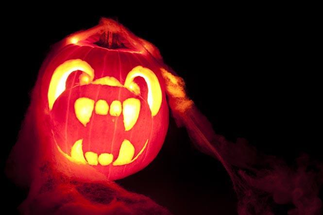 Pumpkin carving by Ally Carr. Photo Illustration by Valerie Brown.