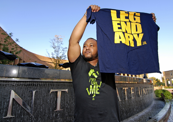 Paul Miller, senior American sign language major, says he's always been hungry for success. Photo by Matt Hafley.