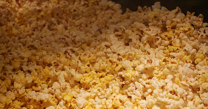 Popcorn from the Kent Plaza theatre.