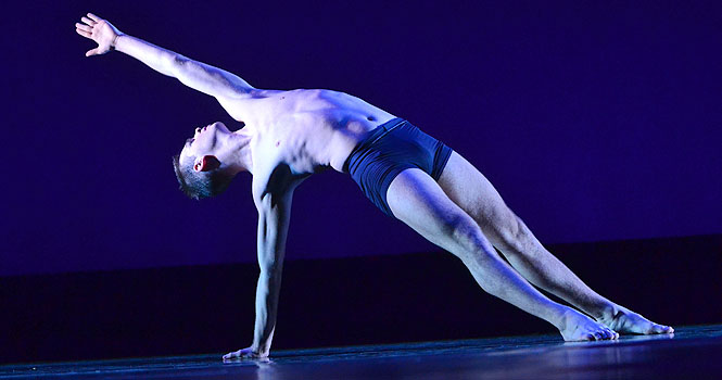 Senior dance major, Sabatino Verlezza, performed over the weekend at the Kent Dance Esemble Break Out, March 31- April 1. The dancers performed at the Music and Speech center in The Stump Theater. Photo by Emily Martin.