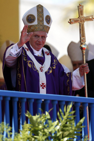 Pope Benedict XVI celebrates a mass at Revolution Square Jose Marti in Havana, Cuba, March 28, 2012. Photo courtesy of MCT Campus.