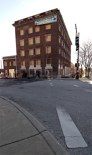 The restoration and renovation to the Kent Hotel are planned to be finished by December 31. Buffalo Wild Wings will be located in the newly restored building. Photo by Matt Hafley.