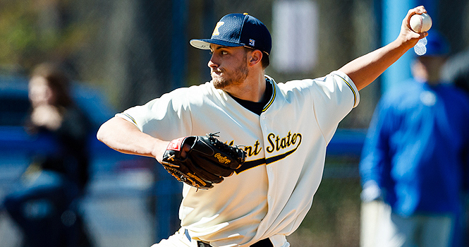 April 6th, 2012; Kent, OH, USA; Kent State Baseball teams against Buffalo in a Friday matchup at Olga A. Mural Field at Schoonover Stadium. The Kent State Golden Flashes defeat the Buffalo Bulls 5-4. Photo by Matthew Vern Bliss.