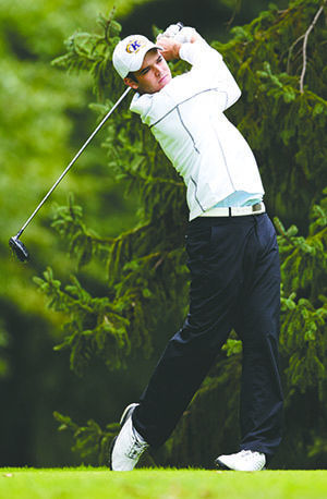 The Kent State Men's Golf Team playing for meet qualification at Windmill Lakes Golf Course in Ravenna on September 16th, 2011.