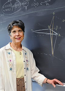 Associate Professor of Mathematics Beverly Reed was awarded the Kenneth Cummins Outstanding Mathematics Teacher Award by the Ohio Council of Teachers of Mathematics. Reed has been teaching at Kent State for 27 years. Photo by Rachel Le Goulin.