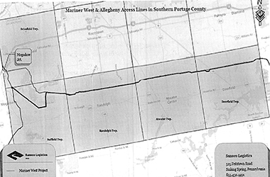 Map courtesy of Sunoco Logistics