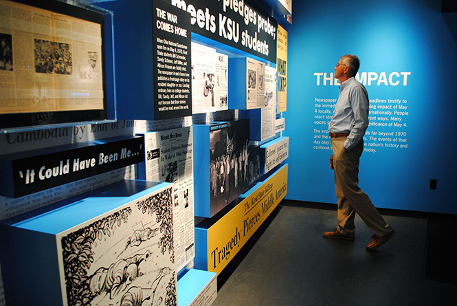 Kent State University's May 4 Visitor's Center recently received an Outstanding Achievement Award from the Ohio Local History Alliance and a second award for a film featured in the second gallery.