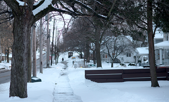 Due to an extreme winter, the city of Kent has been experiencing a shortage of salt used to keep the roads and sidewalks clear of ice.