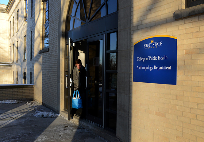 The College of Public Health is located in Lowry Hall, seen here Monday evening, March 3, 2014.