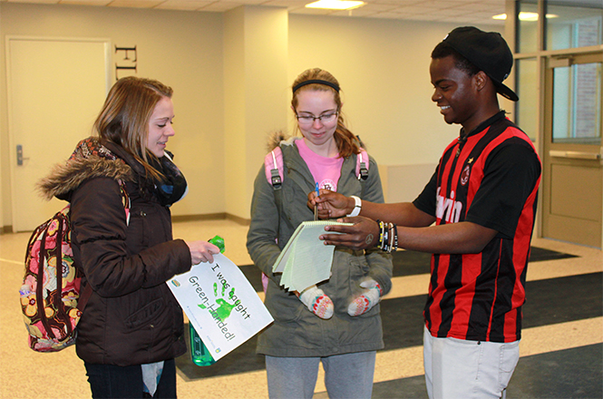 Conservation Club Volunteers at Recyclemania Event