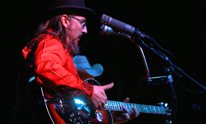 Les Claypool and Duo de Twang played to a sold out crowd at The Kent Stage Thursday, March 6, 2014 in support of their new album "Four Foot Shack". Claypool is the lead guitarist of the band Primus and writes music for South Park.