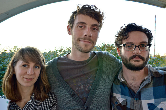 The founding editors of Flyover Country Magazine, Casey Nichols, Peter Grapentien and Tony Battaglia (from left to right) are all Kent State alumns and began the magazine to showcase the midwest's literary and artistic diversity.