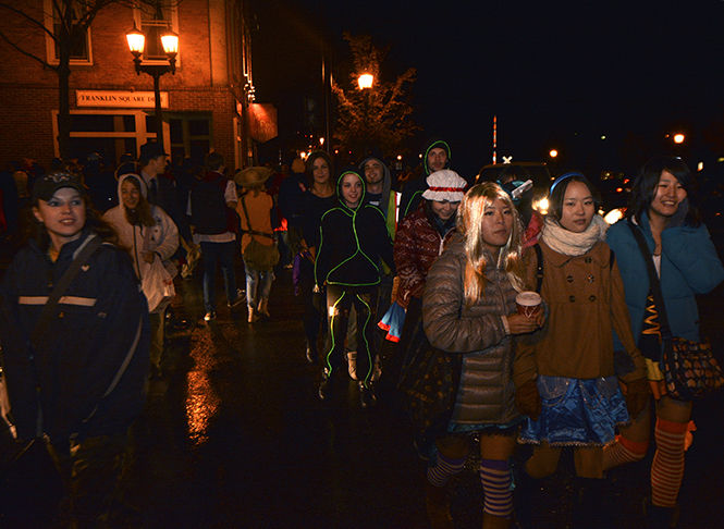 The streets of downtown Kent were barely passable with the hundreds of Halloween costumes that poured in and around the bar scene during Kent's Halloween in 2013.