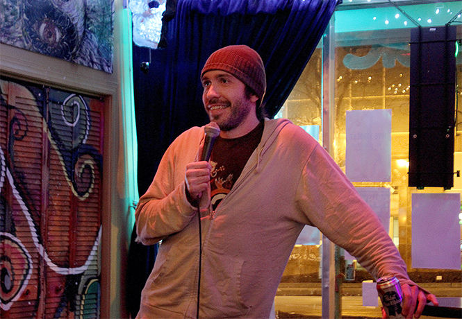 Anthony Savatt, who has been hosting the weekly comedy nights at the Stone Tavern, begins the Stone Tavern's 200th consecutive comedy show Monday, Dec. 1, 2014.