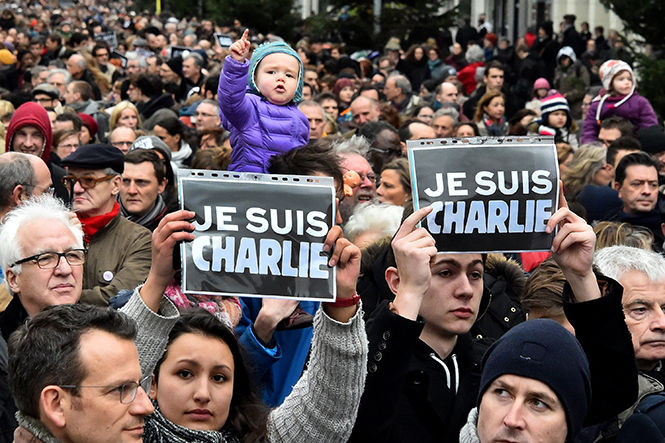 Thousands of people gather during a demonstration march in Lille, France, on Saturday, Jan. 10, 2015, in support of the victims of this week’s twin attacks in Paris. Hundreds of extra troops are being deployed around Paris after three days of terror in the French capital killed 17 people and left the nation in shock. (Patrick Delecroix/Maxppp/Zuma Press/TNS)