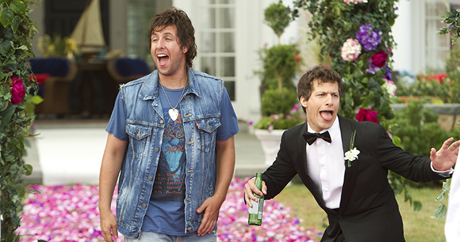 Donny Berger (Adam Sandler) and Todd Peterson (Andy Samberg) in Columbia Pictures' comedy THAT'S MY BOY. Photo courtesy of MCT Campus.