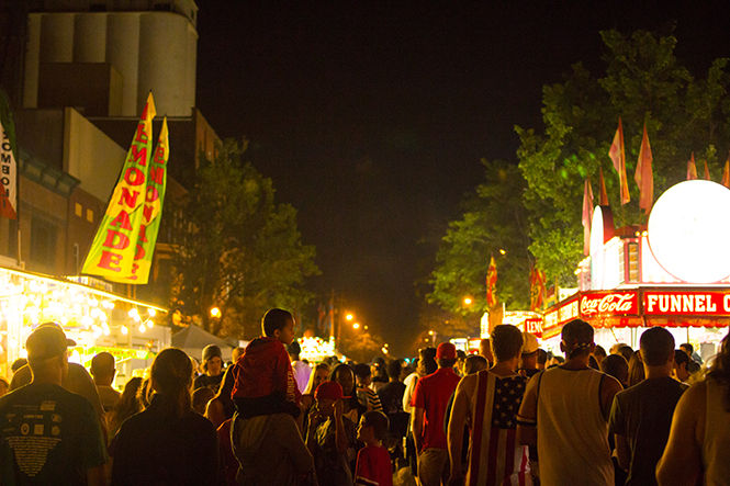 The crowd downtown during Kent Heritage Festival 2015