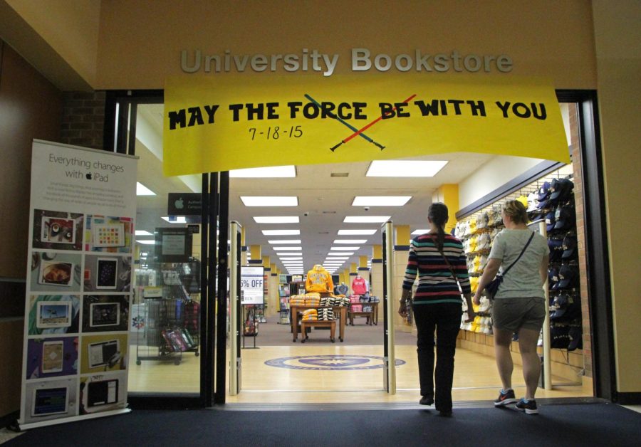 The Kent State University Bookstore promotes their event for the month of July on July 16, 2015.