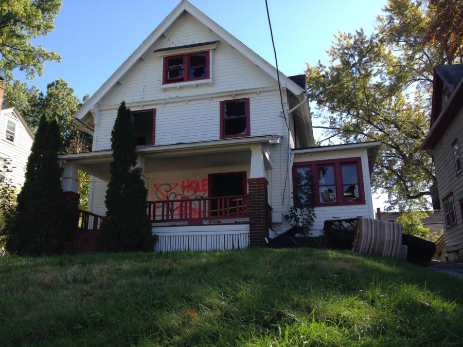 The scene after a fire broke out on Oct. 2, at 210 East College Avenue around 1 a.m.