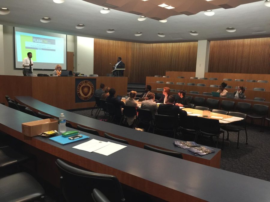 Kent State USG holds a public meeting in the Governance Chambers in the Kent State Student Center. Oct. 7, 2015. 