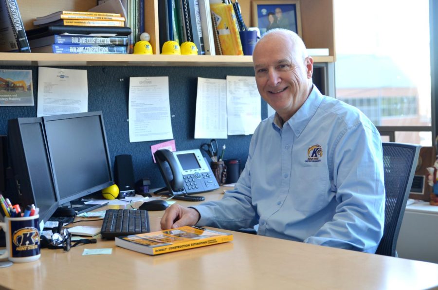 Joseph Karpinski sits at his desk in the The College of Applied Engineering, Sustainability and Technology building on Sunday, November 15, 2015.