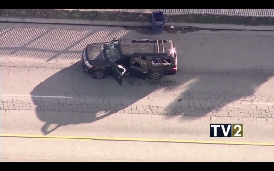 Vehicle driven by suspects in San Bernadino shooting was involved in shootout with police Wednesday