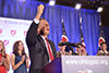 Governor John Kasich celebrates his reelection with a roaring crowd at the Republican Parties watch party in Columbus on Tuesday, Nov. 4, 2014.