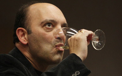 Tony Carlucci samples some wine during Geography of Wine on Wednesday. Students from every major are eligible to take the course. Photo by Thomas Song.