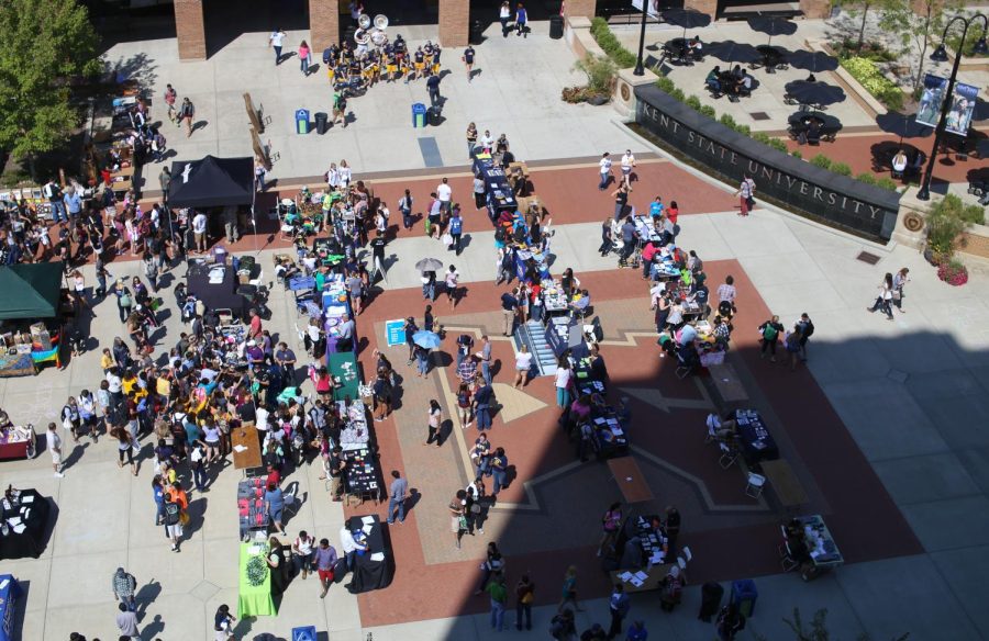 Nate Manley / The Kent Stater The Black Squirrel Festival takes over Risman Plaza Friday, Sept. 11, 2015.