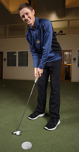 Mackenzie Hughes at the Ferra &amp; Page Golf Center on Jan. 27, 2012