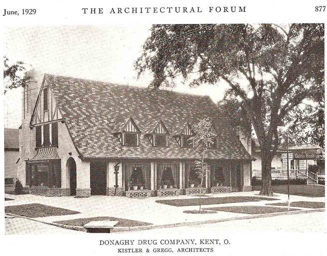 An original picture of the drug store on East Main Street, where both Capt'n Brady's and Starbucks would stand.