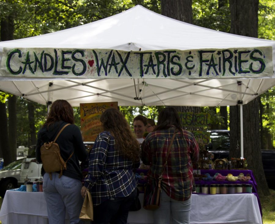 One of the vendor tents at Art in the Park. The festival had vendors, food and activities for all ages.