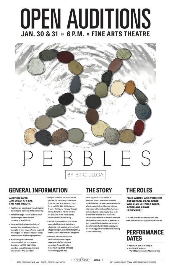 The nationally accredited play "26 Pebbles" makes its way to Kent State Stark Theater this spring. 