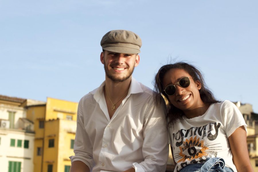  Reilly Schrock (left) and Sydney Munden during their semester in Florence.