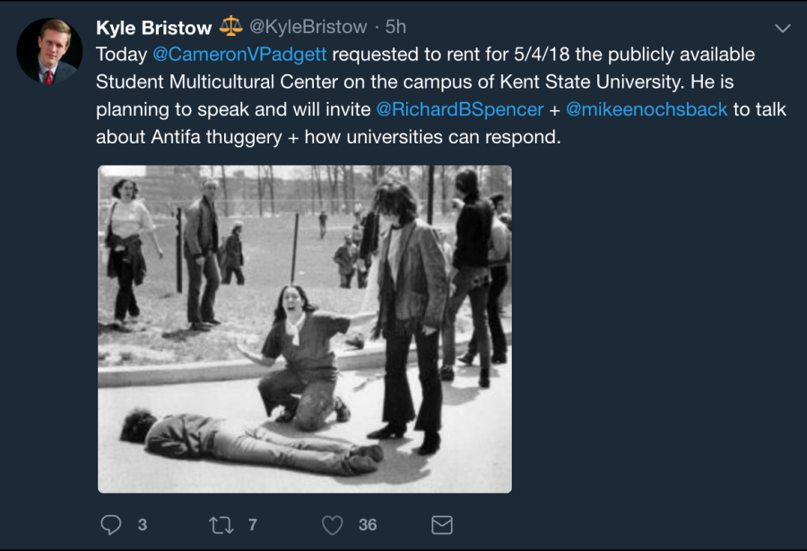 Screenshot of Kyle Bristow's tweet on Jan. 17, 2018. 