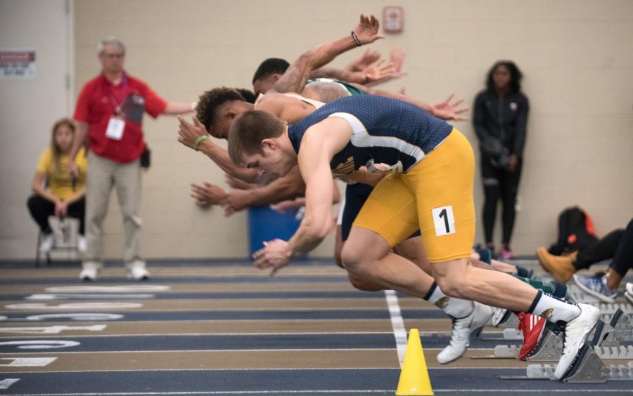 Then a sophomore, Kent State's Ryan Looser competes in the heptathlon during the track and field MAC Championships on Saturday, Feb. 27, 2016. Looser pole vaulted 15 feet, 9.75 inches to take first place at the Akron Invitational on Saturday, Feb. 3, 2018.