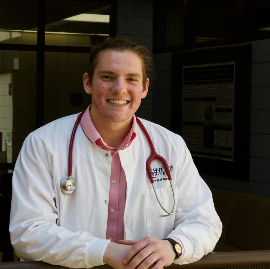 Tommy Watral poses outside Henderson Hall on April 11, 2018