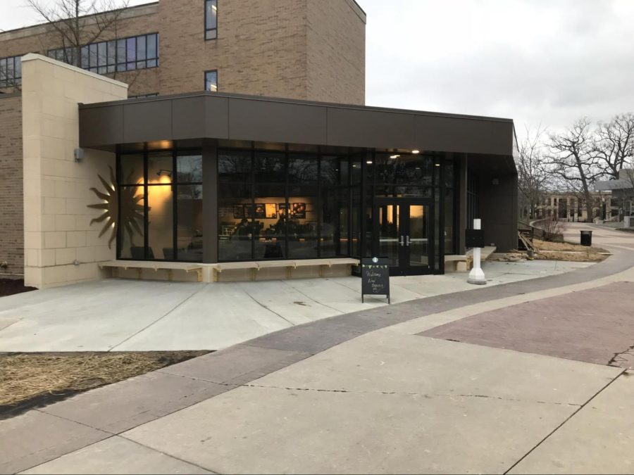 Outside view of the new Starbucks on the Esplanade.