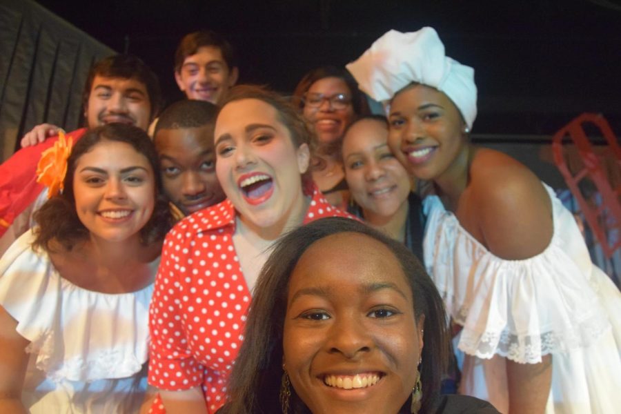 Members of the Pan-African Theatre Ensemble pose for a photo.