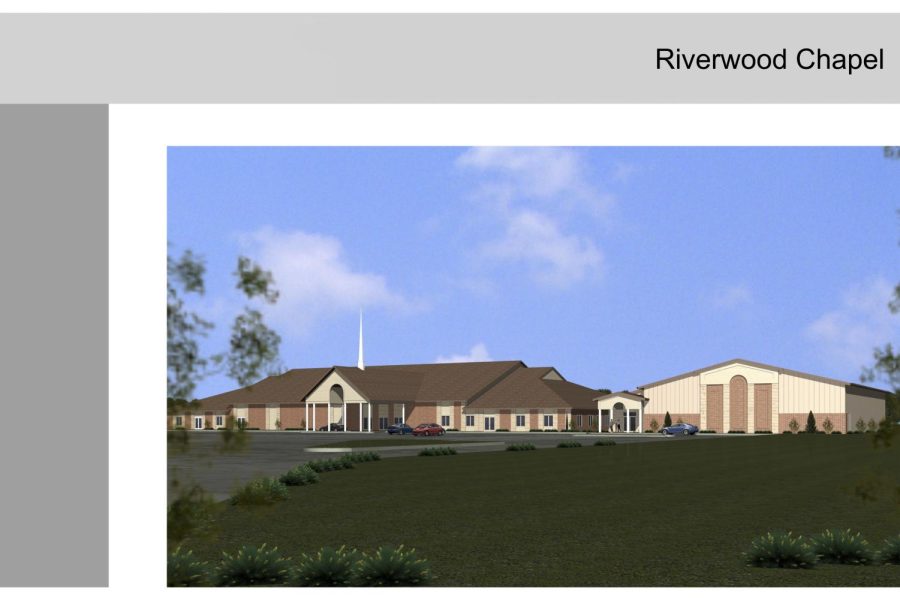 Blueprints for the addition to Riverwood Chapel.