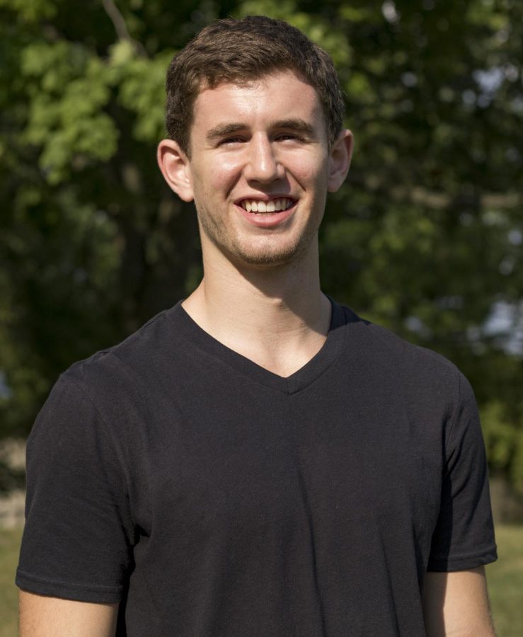 Nicholas Kollar, sophomore finance major, poses for a portrait near the Esplanade Tuesday, Sep. 4, 2018. Kollar is the newest student member of the Board of Trustees after being confirmed by Gov. Kasich on Aug. 16.