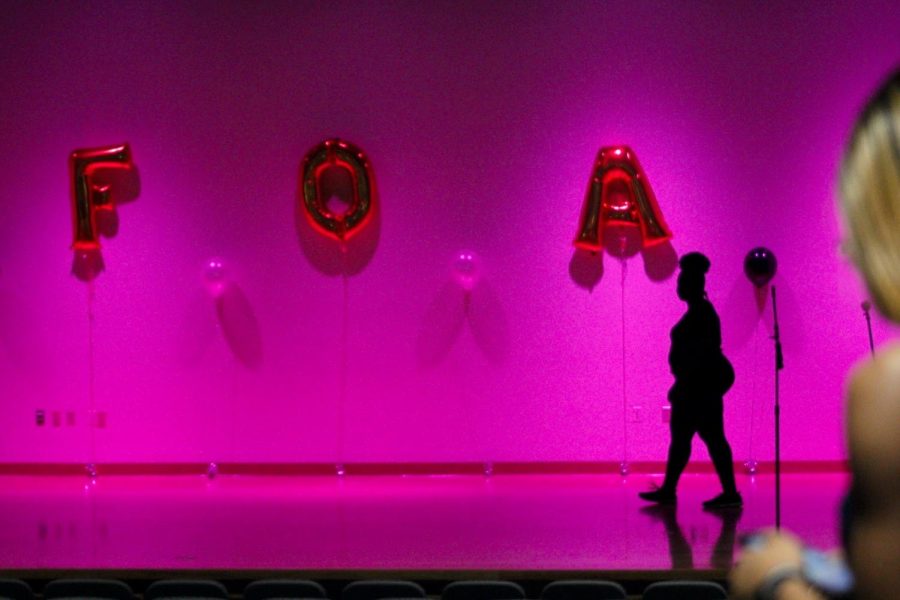 Stage of the Face of Africa pageant on Friday between performances. Oct. 26 2018.