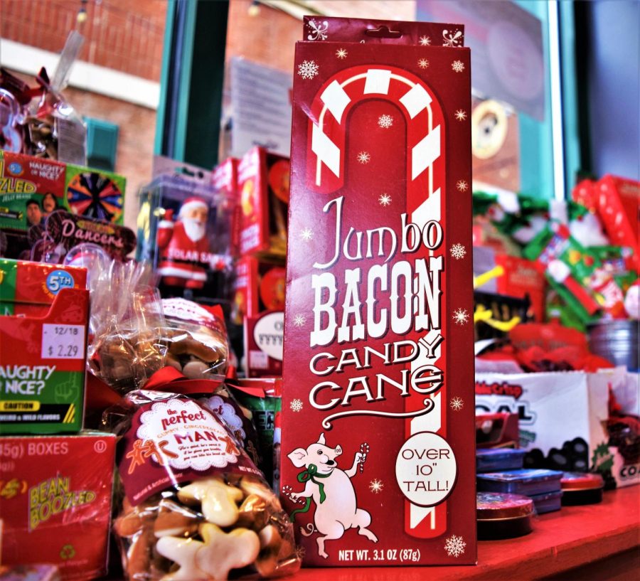 Off the Wagon's jumbo bacon flavored candy cane