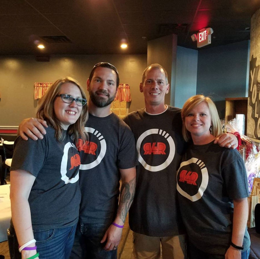 Founders of Rock4Reason from left to right: Jennifer and Matt Durno, Frank and Heather Lindsay.