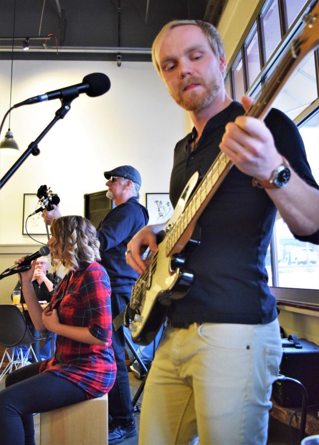 Dan Socha performs The Beatles covers with his band, Dig a Pony, at Tree City Coffee &amp; Pastry as part of Beatlefest on Friday, Feb. 22, 2019.