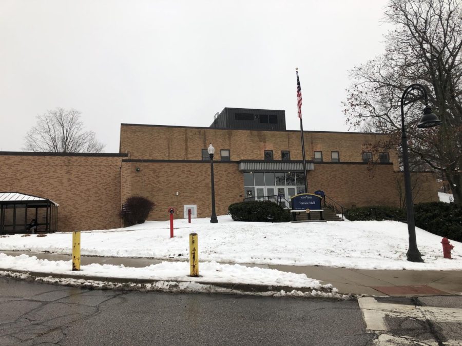 Terrace Hall will be torn down in Summer 2019 in order for the College of Business Administration to construct its new building.  